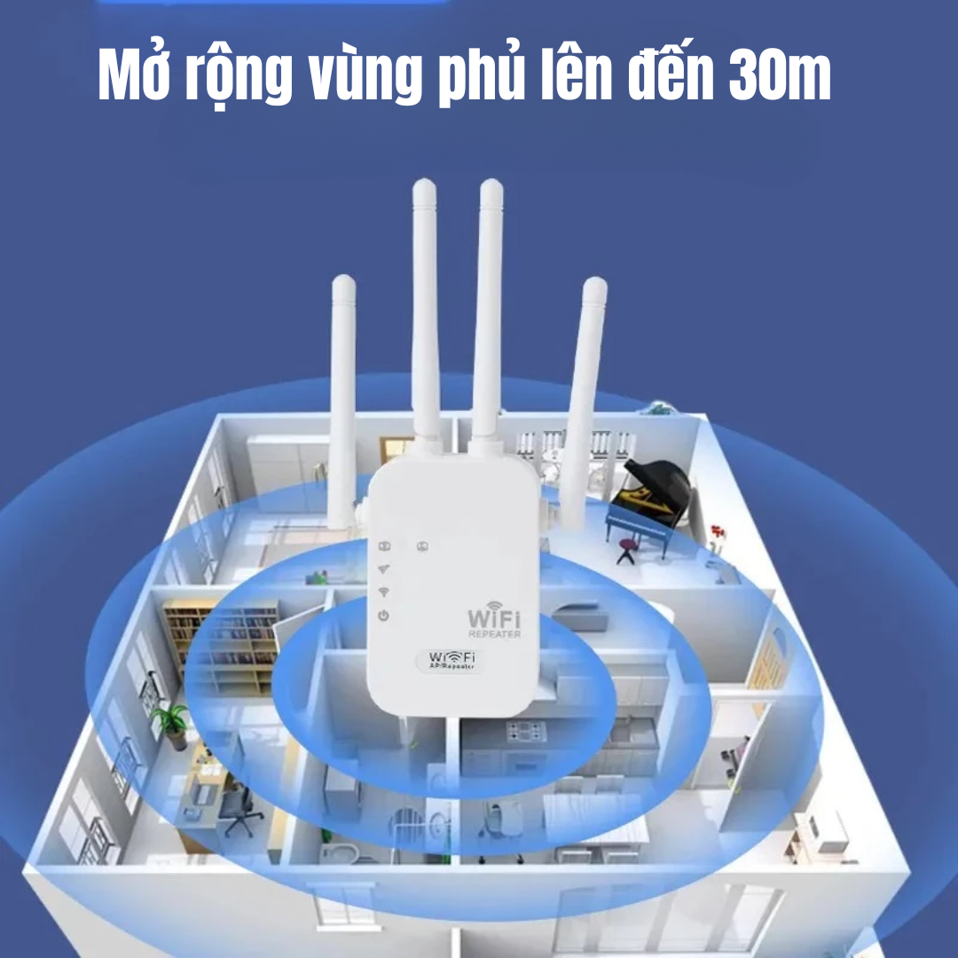 Camera ngụy trang bộ tiếp sóng RT2W - Âm thanh rõ nét - Xem online từ xa - Mở rộng phủ sóng Wifi