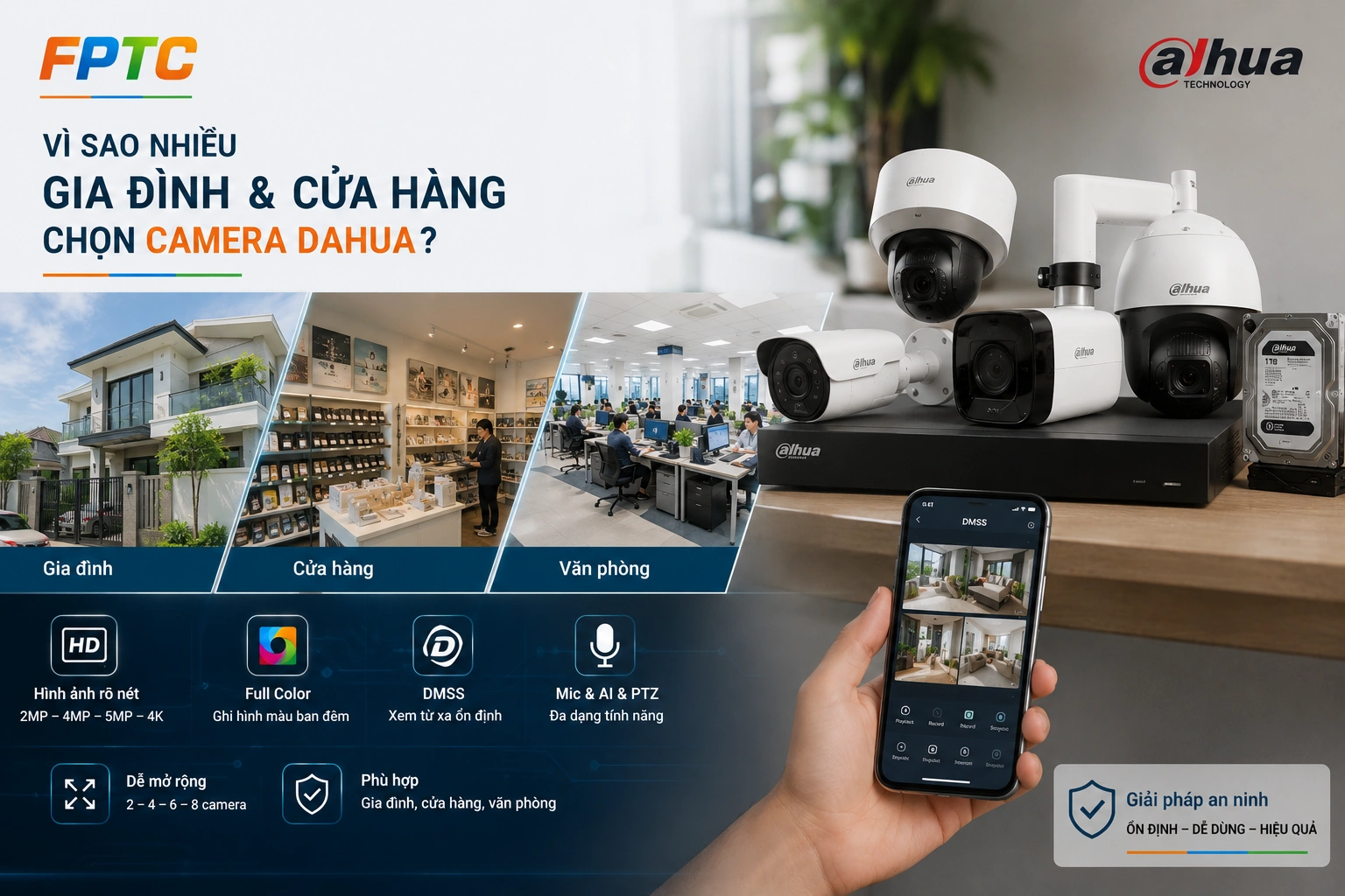 Bảng Giá Lắp Camera Dahua Trọn Gói – Giá Rõ Ràng