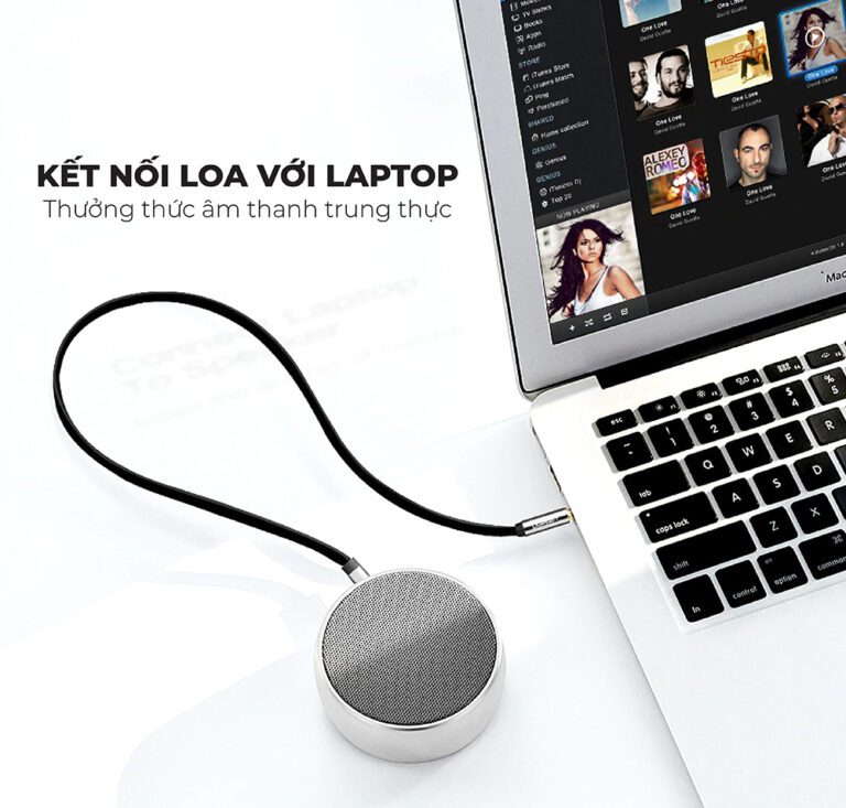 Dây Audio 3.5mm dẹt 1 đầu vuông 90 độ TPE UGREEN AV119 10599 Màu Đen Dài 2m