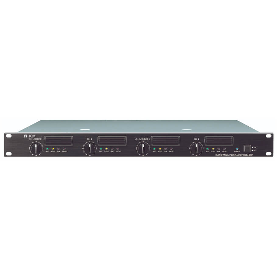 Tăng âm số 4 kênh 4x250W trở kháng cao TOA DA-250FH