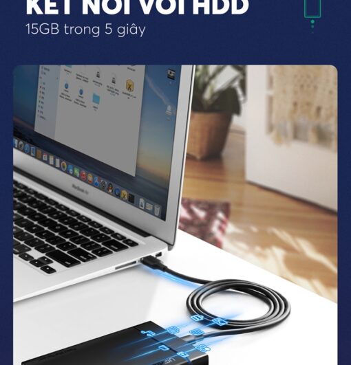 Cáp sạc nhanh và truyền dữ liệu Type C UGREEN 20884 dài 2.0m