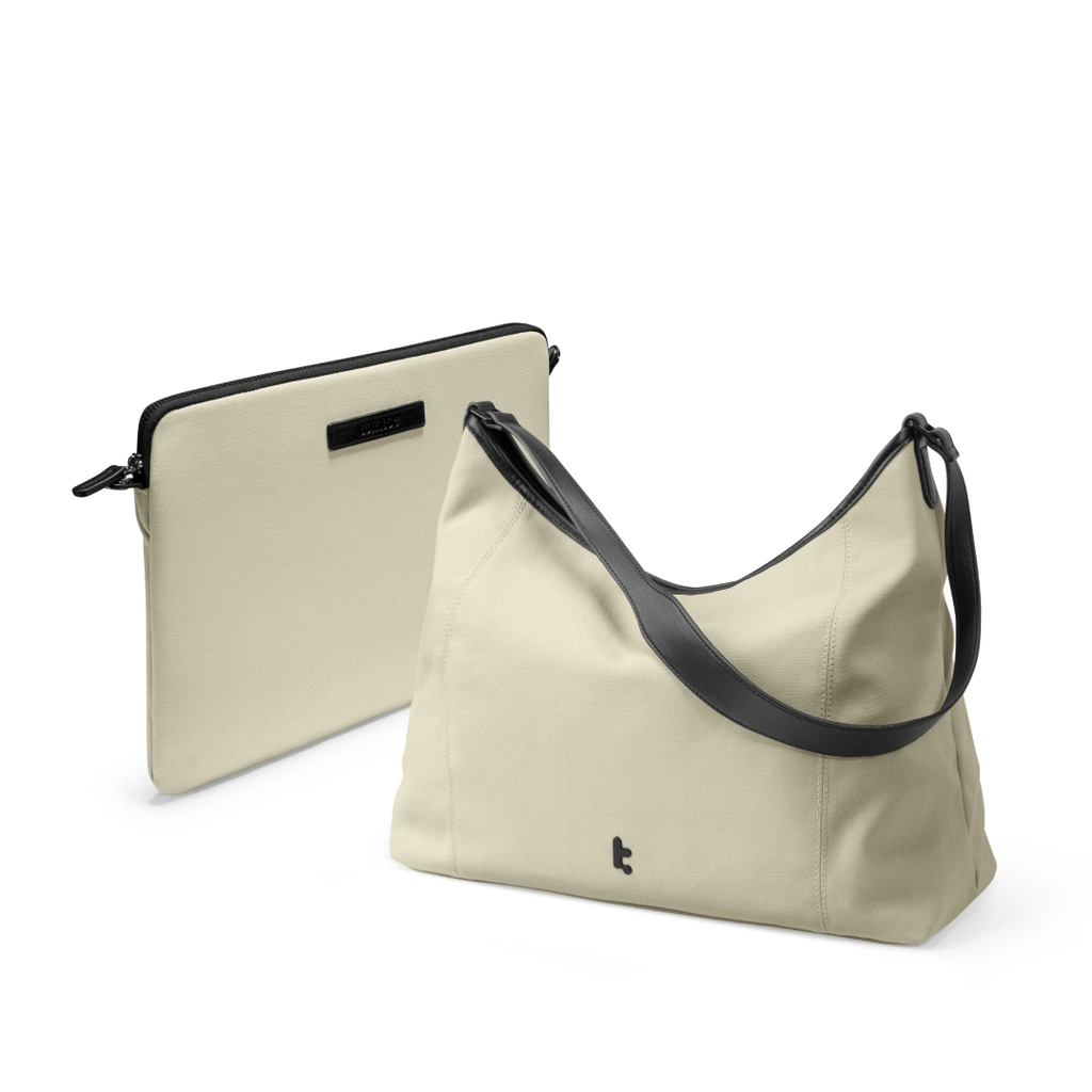 Combo Túi Xách Và Túi Chống Sốc Tomtoc (Usa) Versatile - T28 Laptop Tote T28M1 Màu Đen