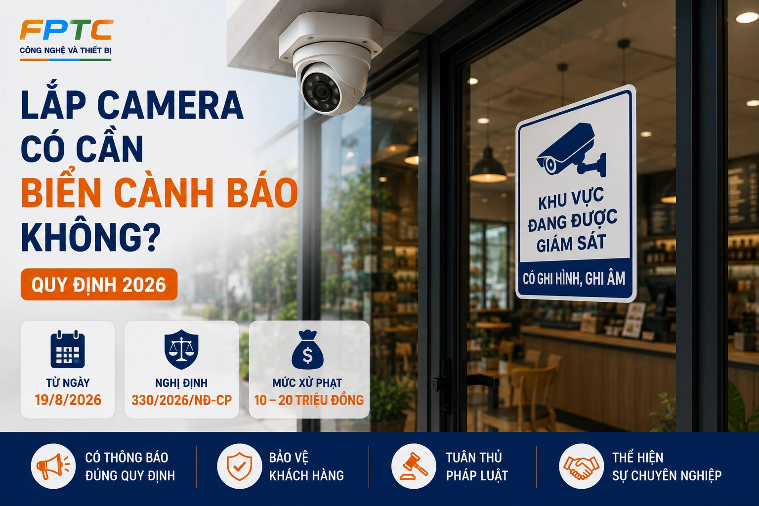 Lắp Camera Có Cần Biển Cảnh Báo Không? Quy Định 2026