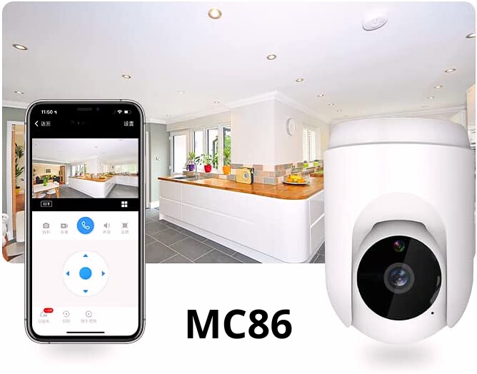 CAMERA SMART LIFE TRONG NHÀ TÍCH HỢP CÒI BÁO ĐỘNG MC68