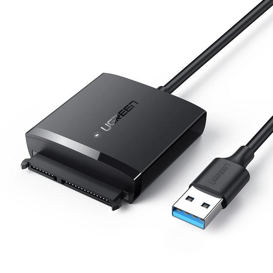 Cáp chuyển đổi USB 3.0 sang SATA cho ổ cứng SATA 2,5 /3,5 inch Ugreen 60561 cao cấp (kèm nguồn)