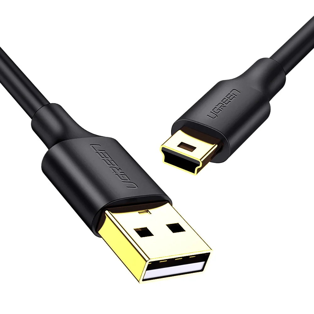 Dây cáp chuyển USB sang Mini USB đầu mạ vàng UGREEN US132 10355 Dài 1m