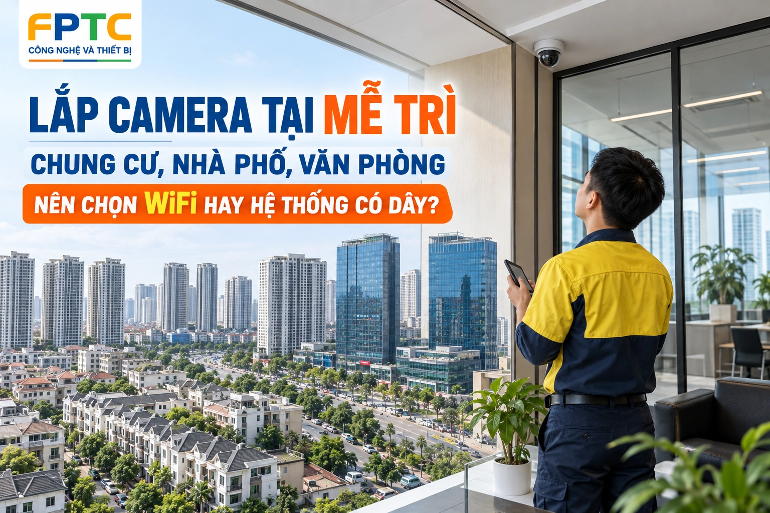 Lắp Camera Tại Mễ Trì – Chung Cư, Nhà Phố, Văn Phòng: Nên Chọn WiFi Hay Hệ Thống Có Dây?