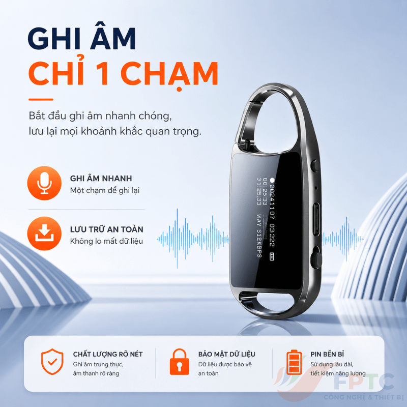 Máy Ghi Âm Newman H8 Dạng Móc Khóa – Ghi Âm PCM Cao Cấp, Nhỏ Gọn, Pin Lâu Đến 28 Giờ