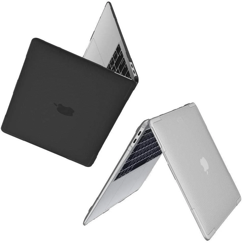 ỐP CAO CẤP TOMTOC (USA) HARDSHELL SLIM FOR MACBOOK AIR 2018 – 2020 (B03-C01G) Màu Đen