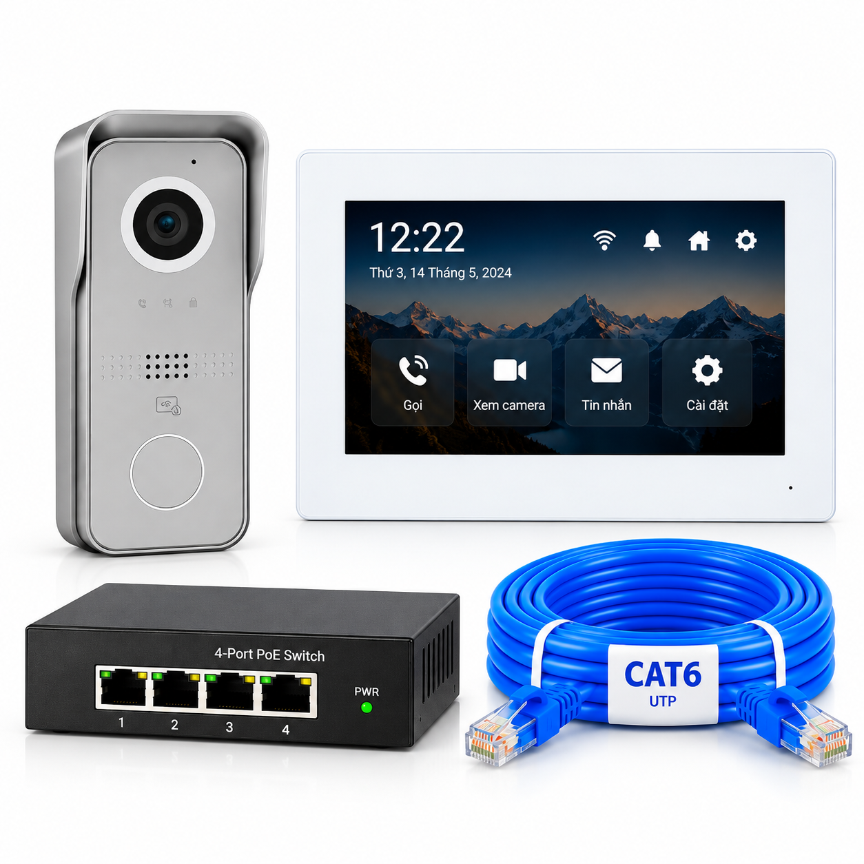 Trọn bộ chuông cửa có hình Bas-IP AV-06M-AZ-07L