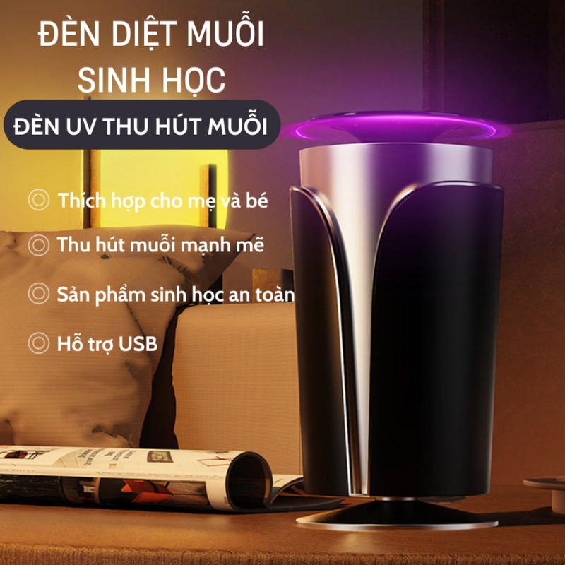 Đèn bắt muỗi GMAX có Camera siêu ẩn - Quay video 4K - Kết nối xem online từ xa