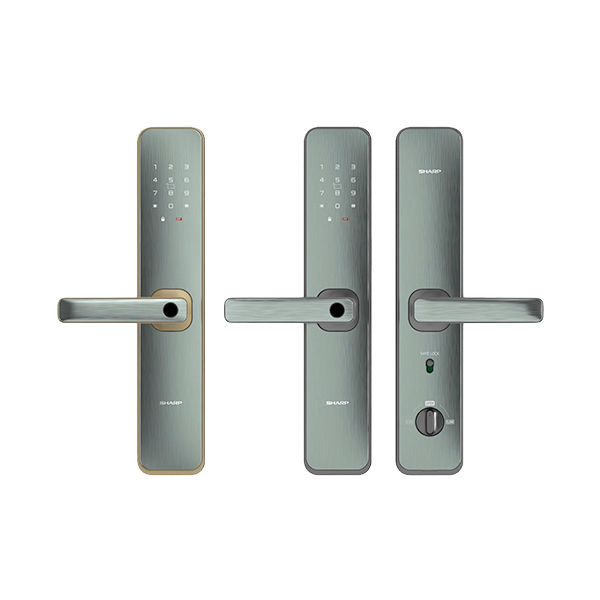 Khóa cửa vân tay mã số Sharp A2-B Vàng