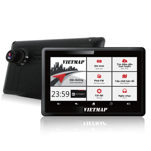 Camera hành trình Vietmap W810 vừa dẫn đường vừa ghi hình Full HD 1080P, Màn hình 5 inch cảm ứng, GPS