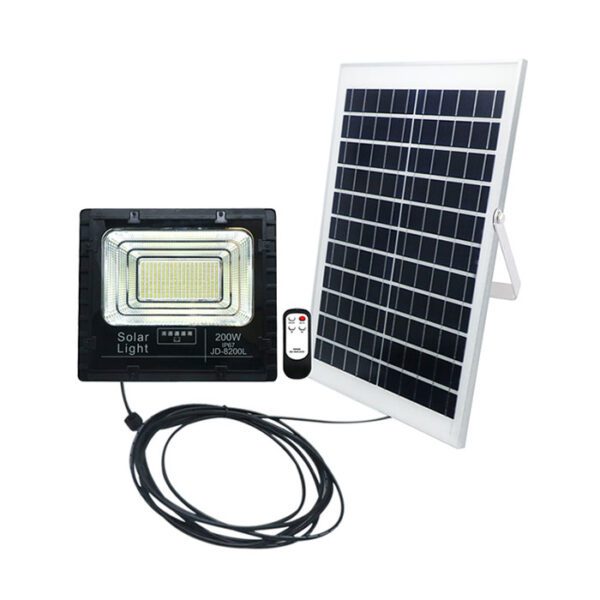 Đèn pha led năng lượng mặt trời JINDIAN JD-8200L 200W