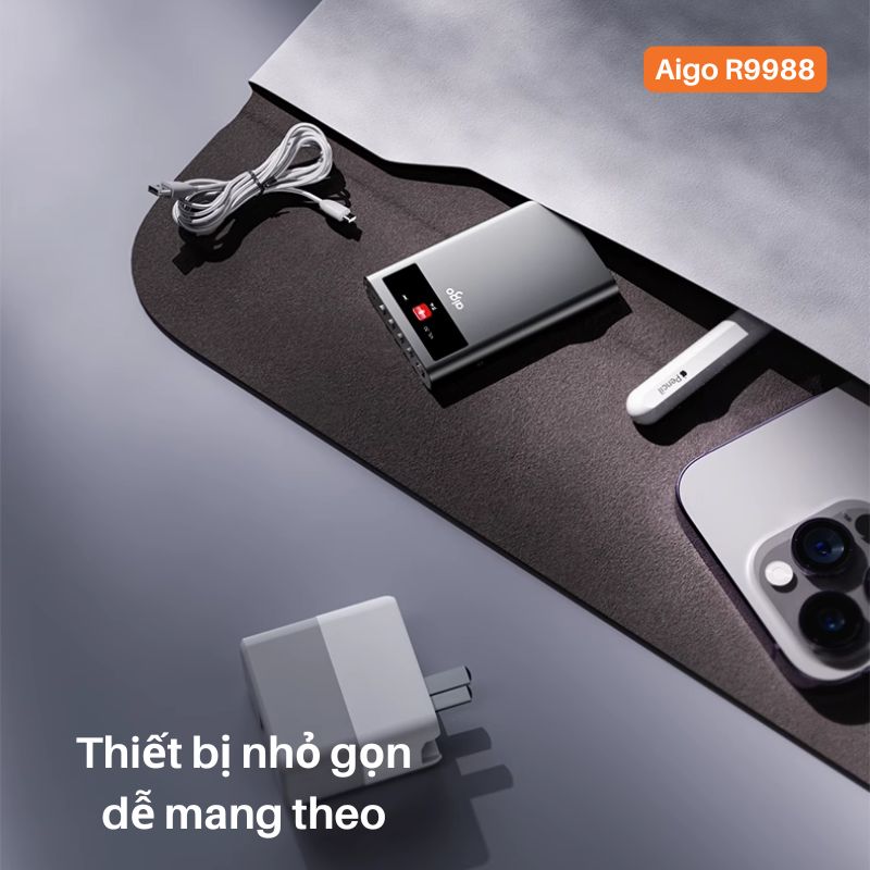 Máy ghi âm Aigo R9988  ghi âm 30 ngày - Lọc âm siêu tốt - Bảo mật File an toàn