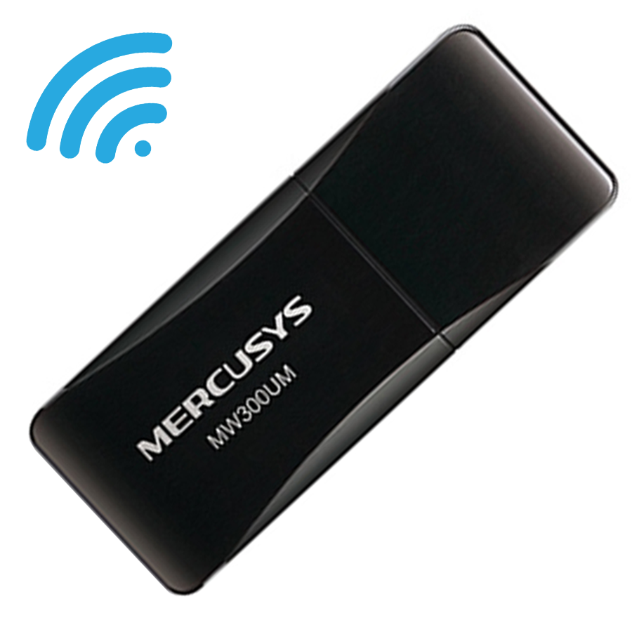 Bộ chuyển đổi USB Wi-Fi Mini N300 Mercusys MW300UM