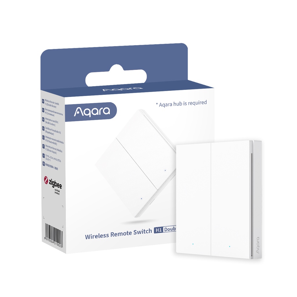 Công tắc không dây Aqara Wireless Switch H1 WRS-R02 2 Nút Màu Trắng