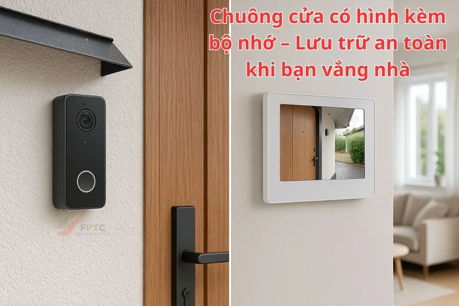 Chuông cửa có hình kèm bộ nhớ – Lưu trữ an toàn khi bạn vắng nhà | FPTC