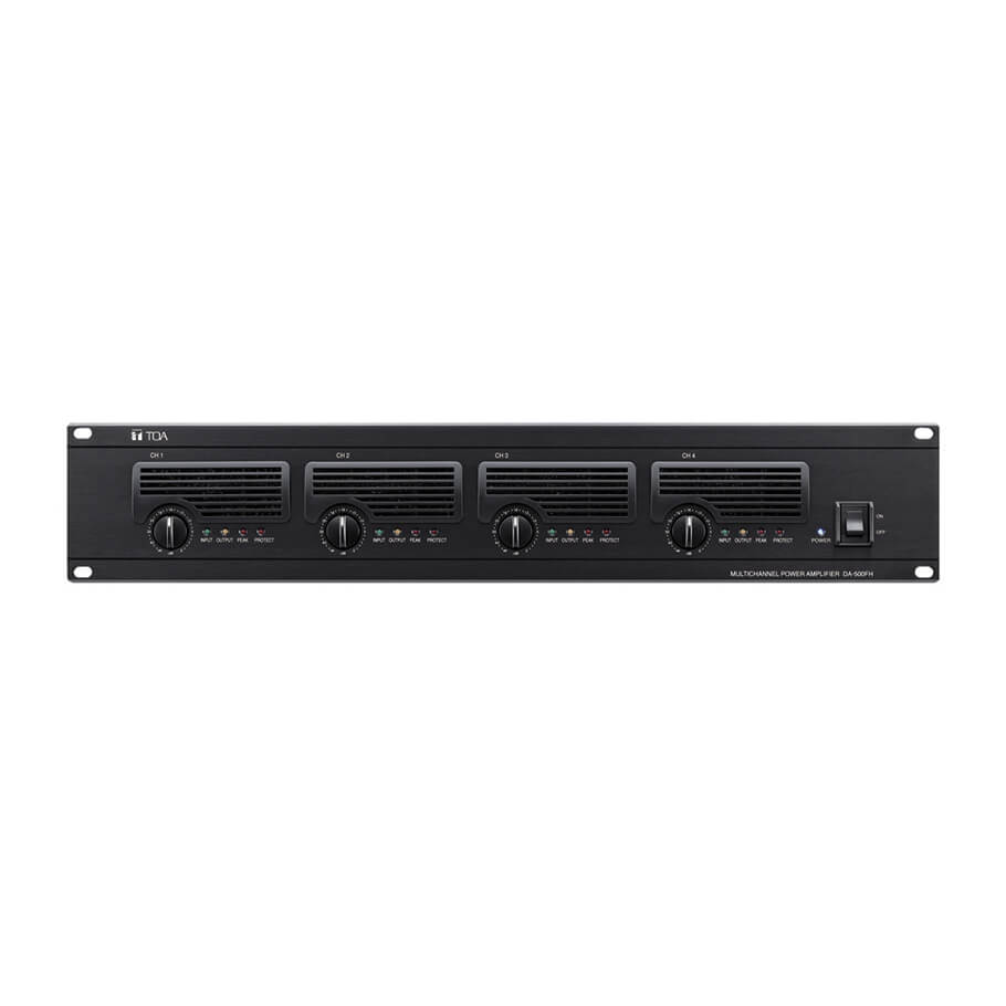 Tăng âm số 4 kênh 4x500W trở kháng cao: TOA DA-500FH