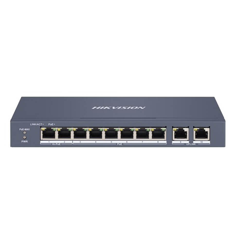 Switch 8 cổng PoE HIKVISION DS-3E1310HP-EI
