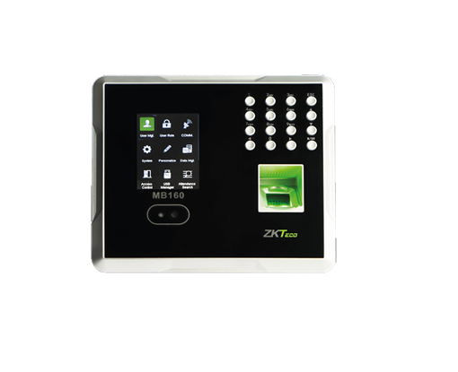 Máy chấm công ZKteco MB160 (Vân tay + Thẻ + Khuôn mặt/ 100.000 Bản ghi)