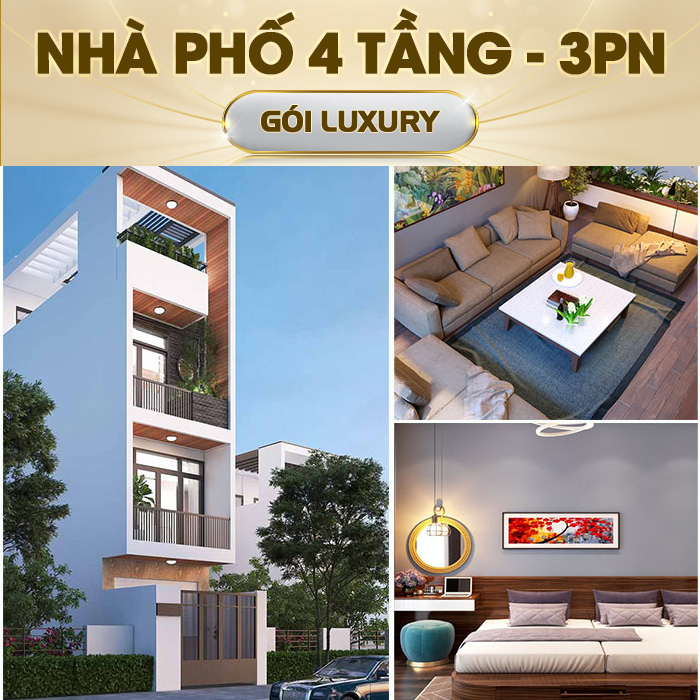 Gói Luxury Nhà thông minh Lumi cho nhà phố 4 tầng 3 phòng ngủ