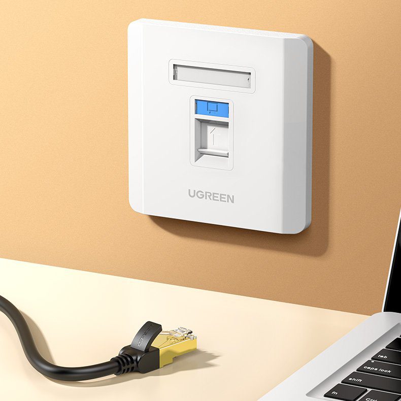 UGREEN 80180 – Mặt nạ mạng ốp tường 1 cổng