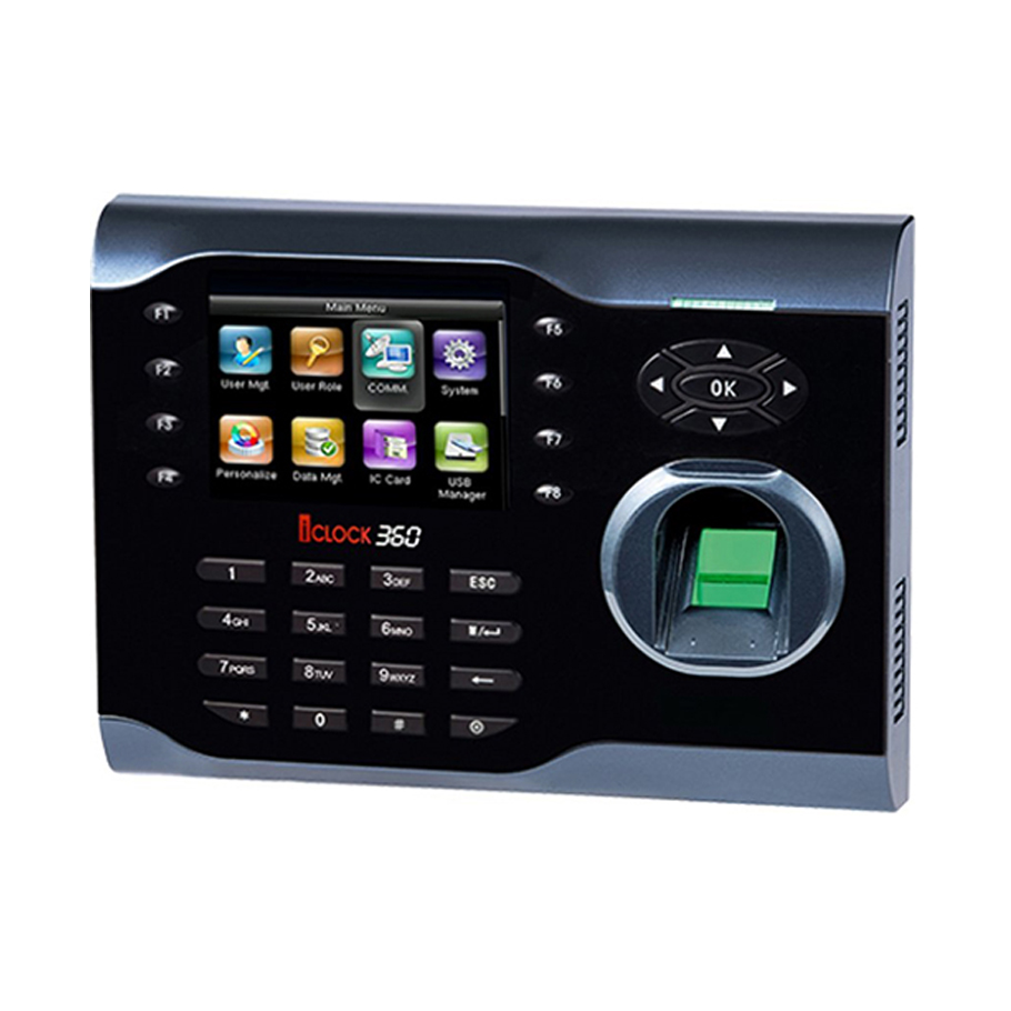 Máy chấm công vân tay và thẻ cảm ứng RONALD JACK ICLOCK 360