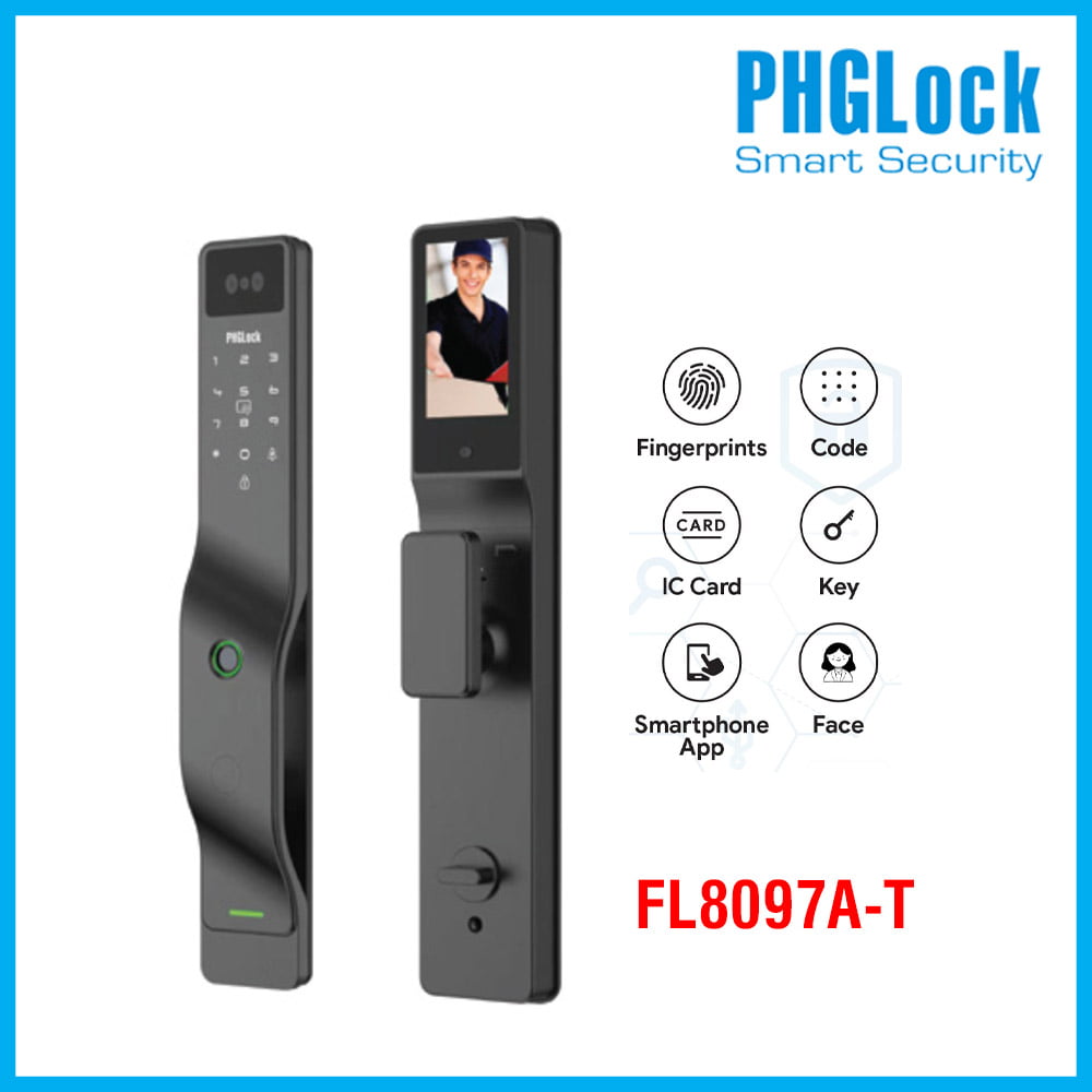 Khóa cửa nhận diện khuôn mặt PHGLOCK FL8097A-T (App Tuya)