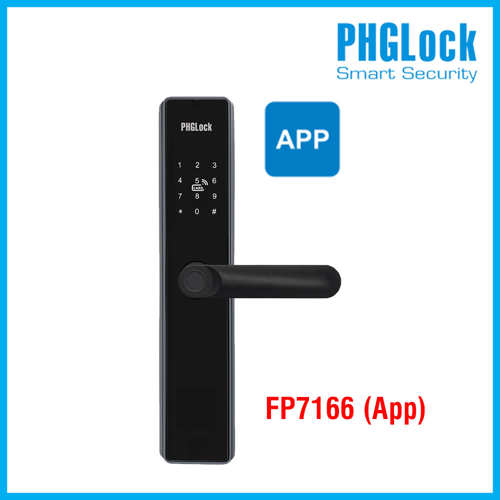 Khóa cửa điện tử cho căn hộ PHGLOCK FP7166 (App)