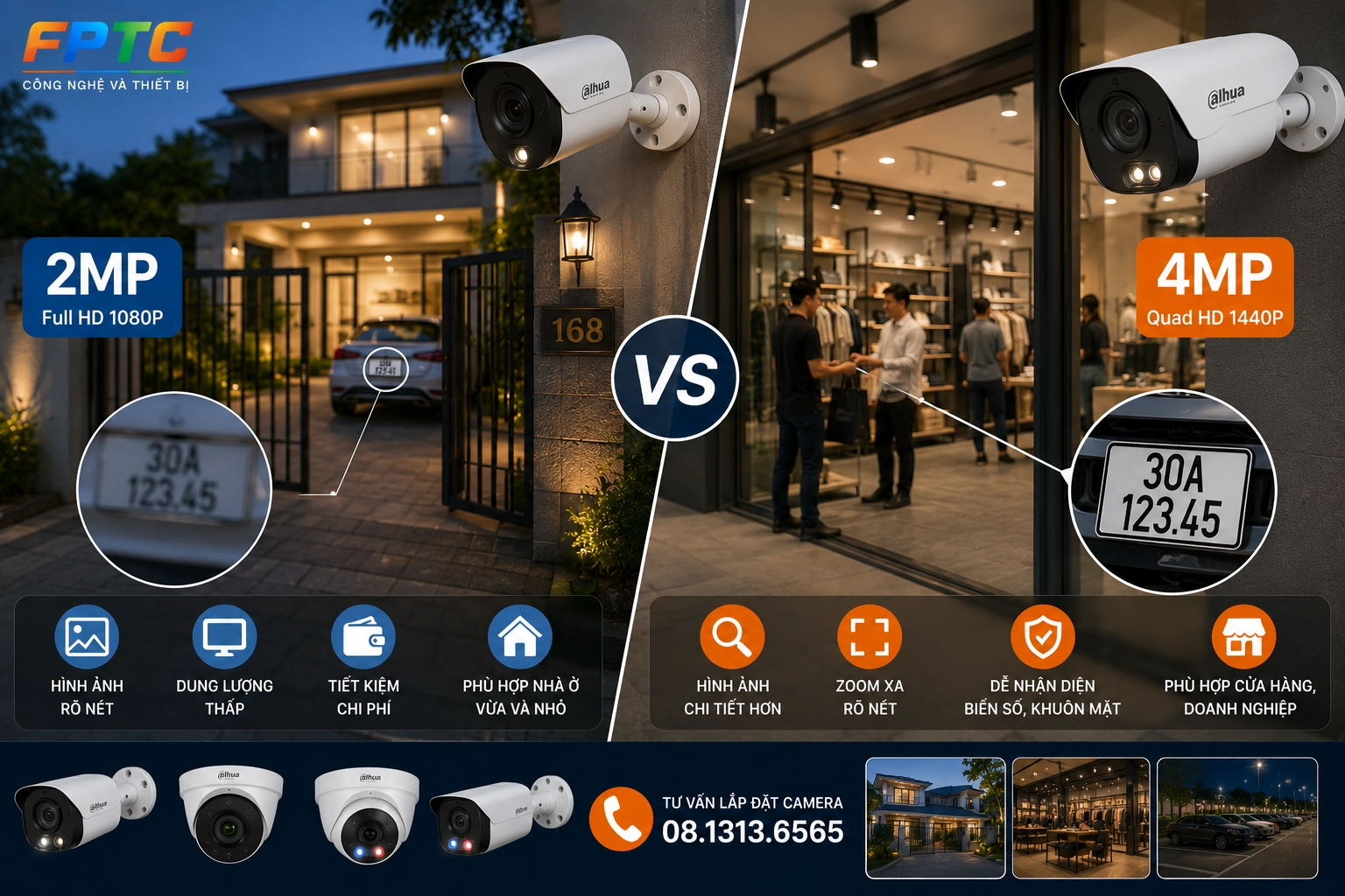 Nên Chọn Camera 2MP Hay 4MP? So Sánh Chi Tiết Để Chọn Đúng