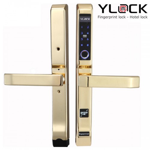 Khóa cửa điện tử YLOCK YL-3368-G (Vân tay, Thẻ từ, Mật mã)