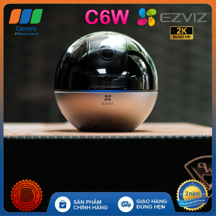 Trọn bộ Camera Hikvision EZVIZC6W 360° Full 2K âm thanh 2 chiều