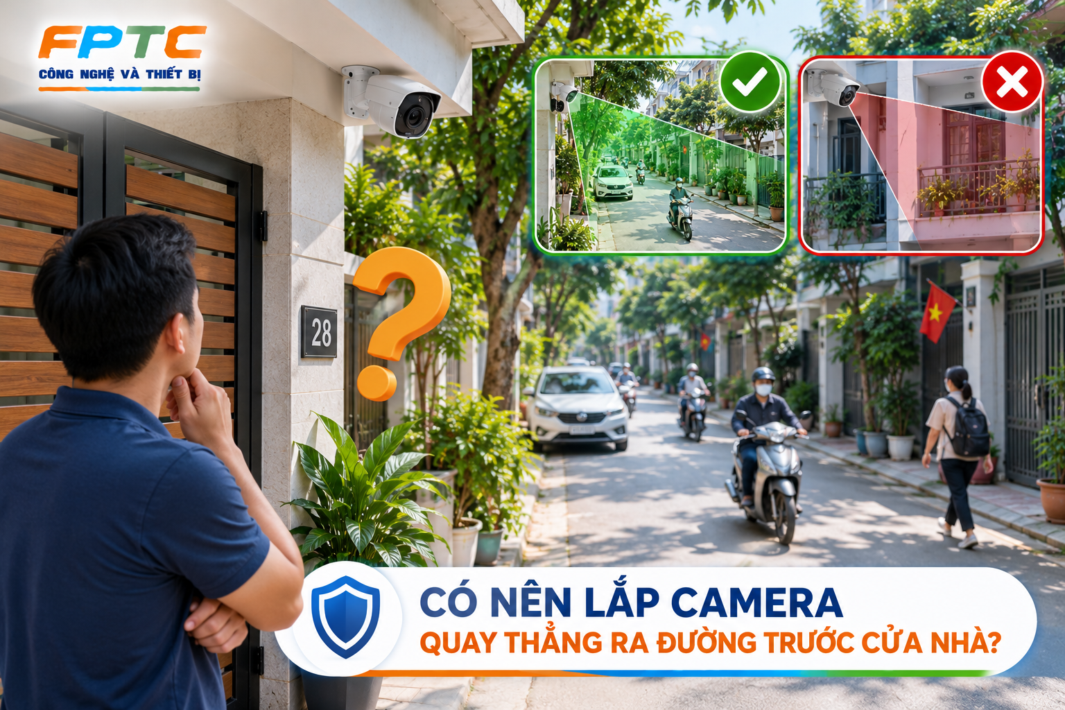 Có Nên Lắp Camera Quay Thẳng Ra Đường Trước Cửa Nhà?