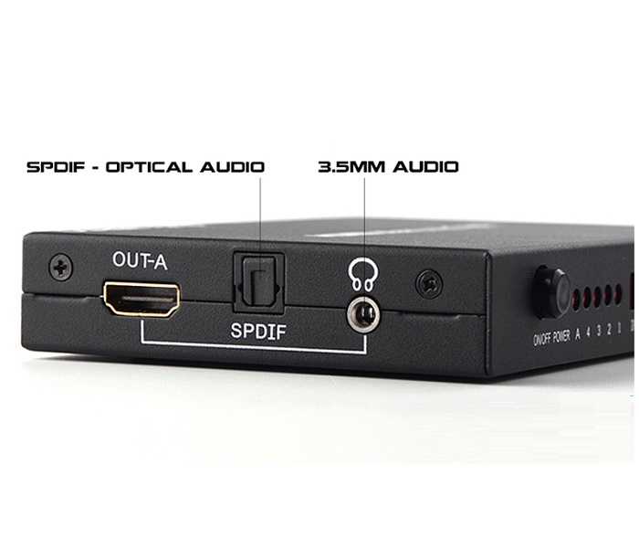 Bộ chuyển mạch HDMI matrix 4x2 chính hãng Ugreen 40216 cao cấp