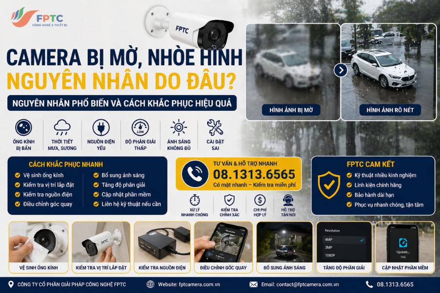 Camera Bị Mờ, Nhòe Hình – Nguyên Nhân Và Cách Khắc Phục Hiệu Quả