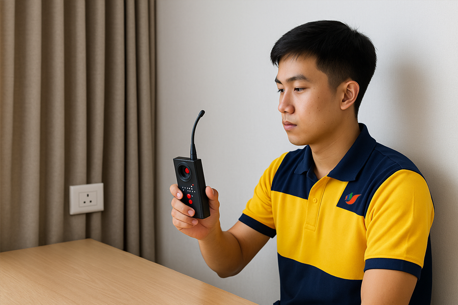 Dò tìm thiết bị ghi âm siêu nhỏ – Làm sao phát hiện chính xác?