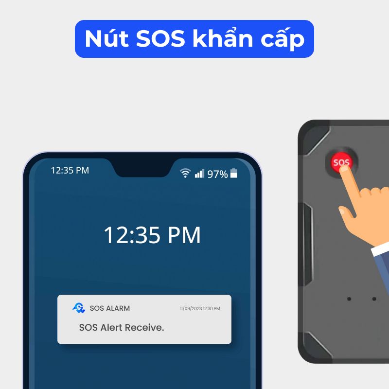 Định vị W07A Pin 5 ngày Mini Siêu Nhỏ - Chính xác 99.99% - Theo dõi thời gian thực