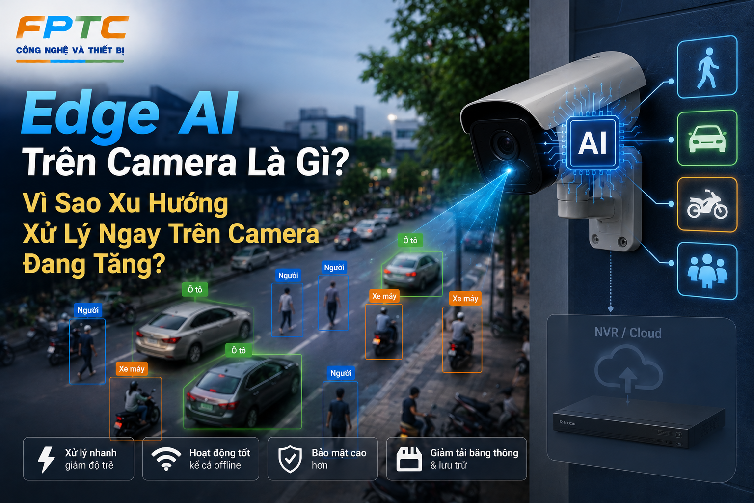 Edge AI Trên Camera Là Gì? Vì Sao Xu Hướng Xử Lý Ngay Trên Camera Đang Tăng?