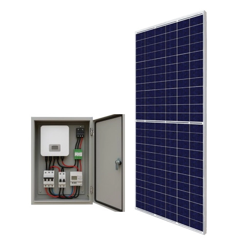 Pin và Tấm PIN năng lượng mặt trời SOLAR-280W 12V-100Ah kèm bộ điều khiển và tủ ngoài trời