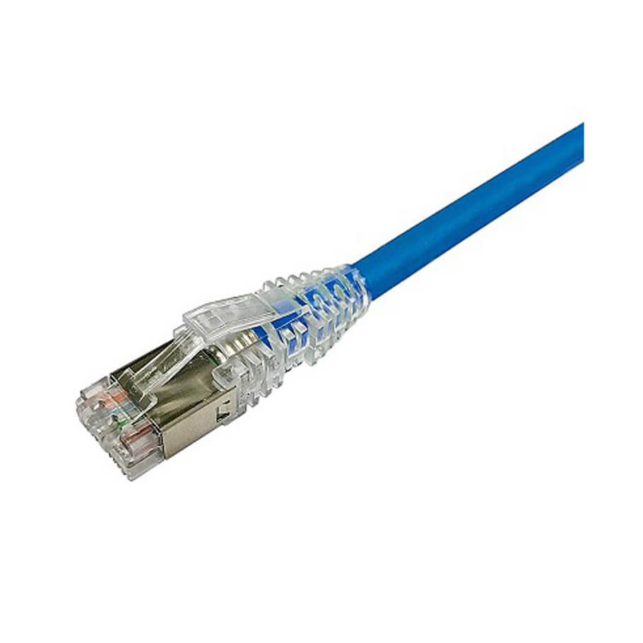 Dây nhảy mạng Cat6A FTP 2m, màu xanh AMP/Commscope NPC6ASZDB-BL002M