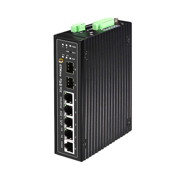 Switch POE công nghiệp 4 cổng x 2SFP GTWAVE IG4P-2SMB