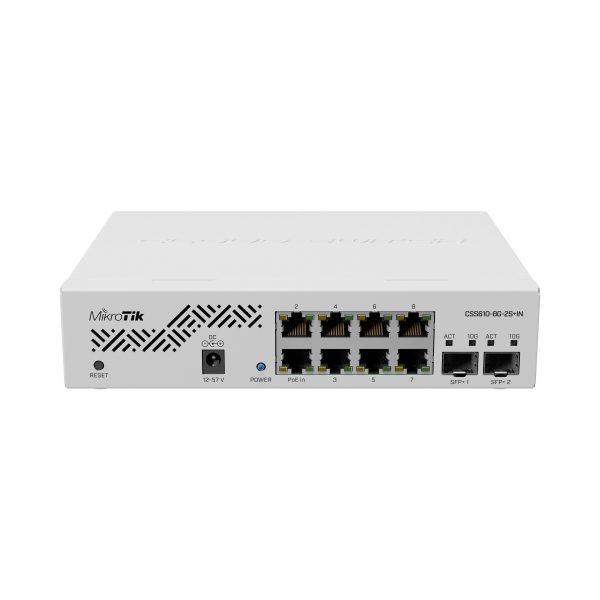 Mikrotik CSS610-8G-2S+IN – Bộ chuyển mạch 8 cổng đồng 10/100/1000BASE-T
