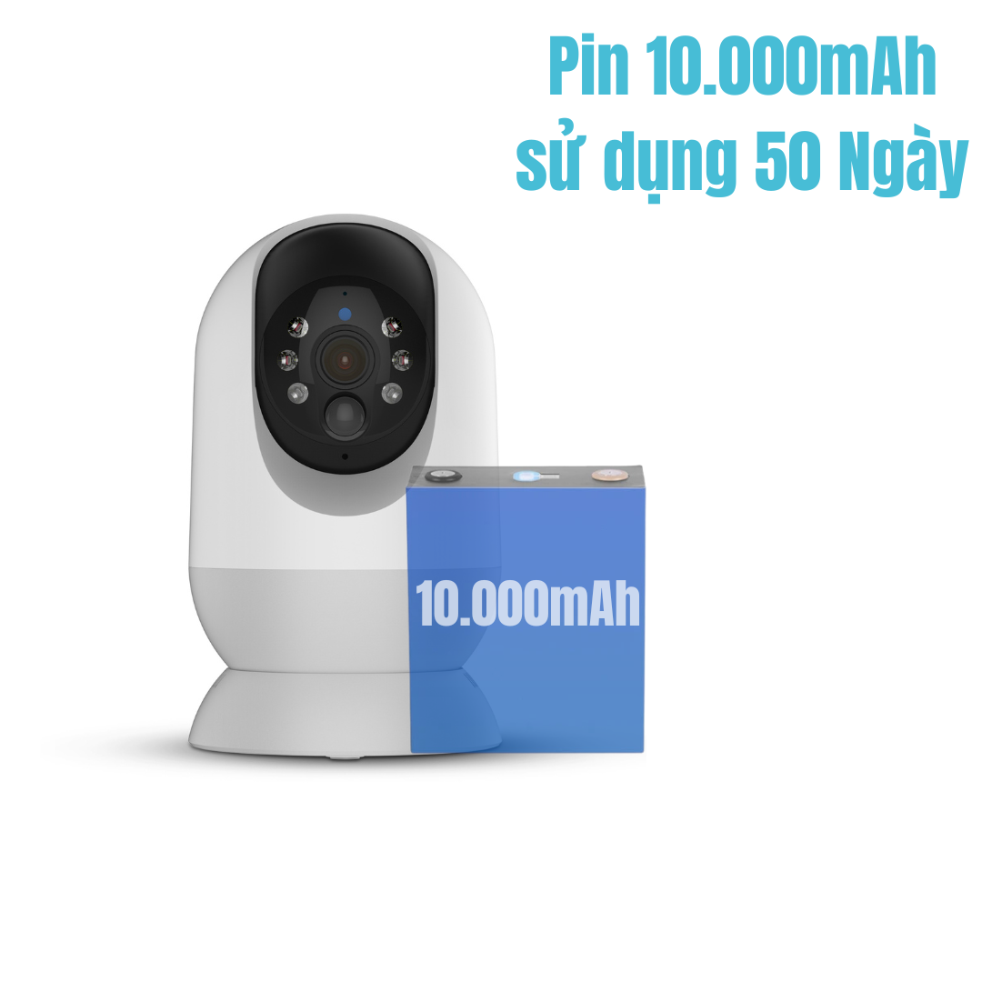 Camera PW1 Quay quét 360 độ: Sử dụng Pin Lên Đến 50 Ngày - Giải Pháp Giám Sát Thông Minh