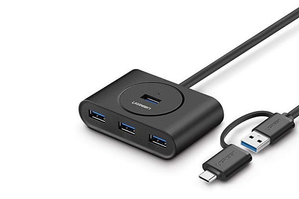 Bộ chia cổng USB 3.0/ Type C sang 4 cổng USB 3.0 UGREEN 40850