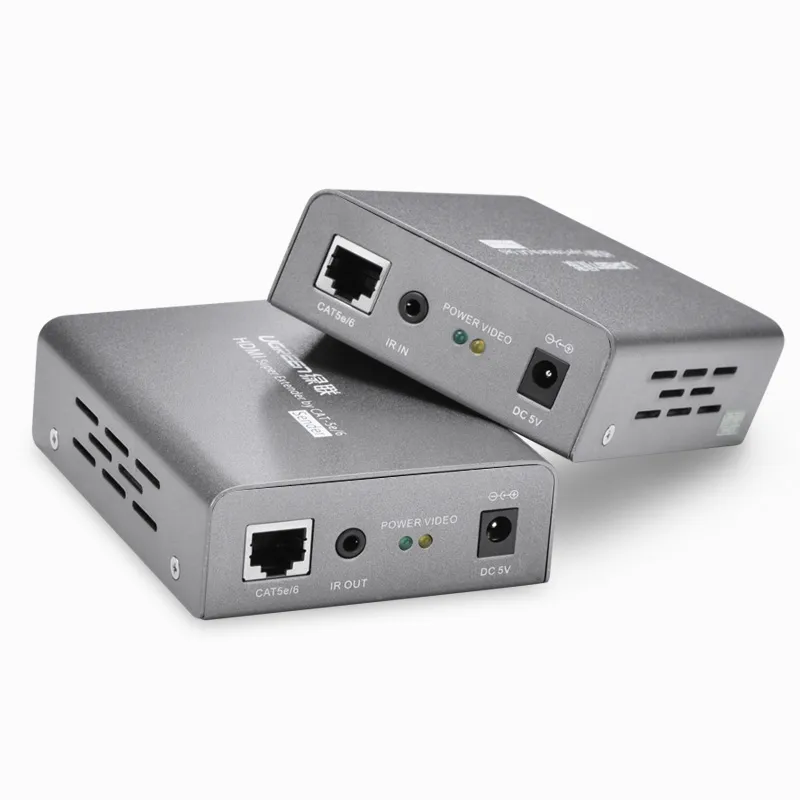 Bộ kéo dài tín hiệu HDMI 50m, 70m, 100m qua cáp lan Cat5,6 Ugreen 40210 (IR) chính hãng