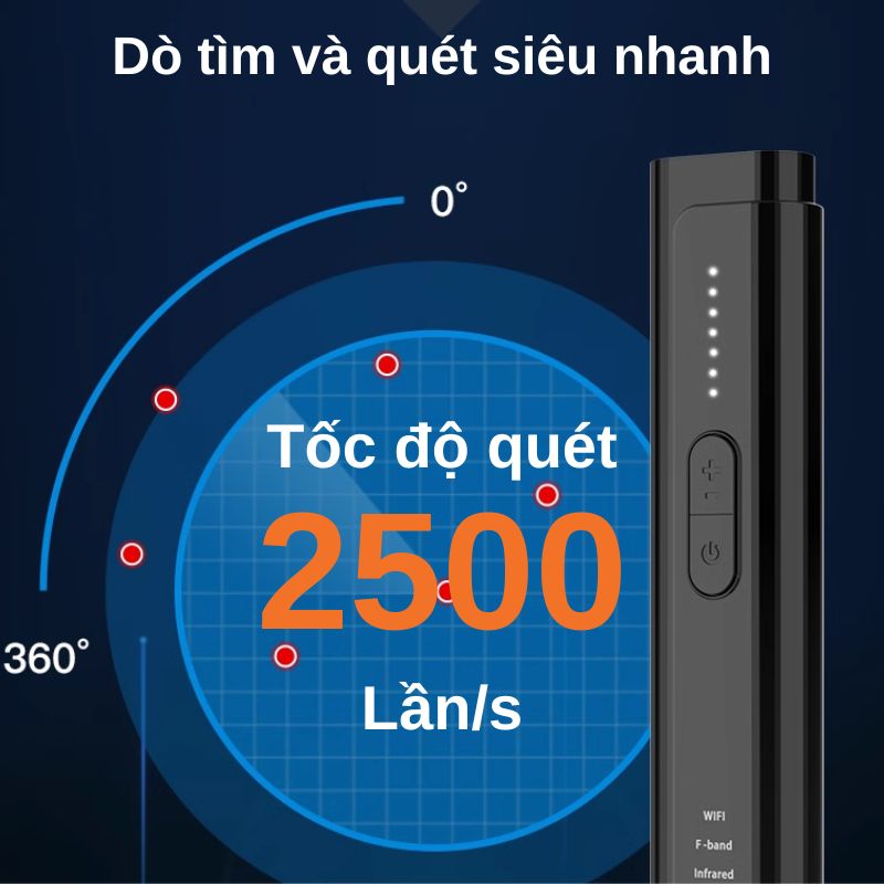 Thiết Bị Dò Máy Nghe lén, GPS, Camera ẩn… WT22 Pro