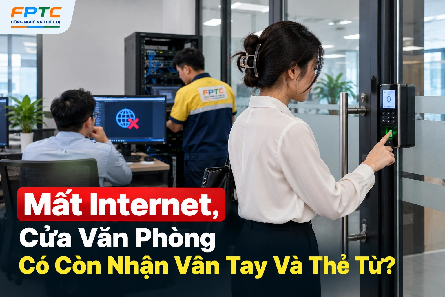 Mất Internet, Cửa Văn Phòng Có Còn Nhận Vân Tay Và Thẻ Từ?