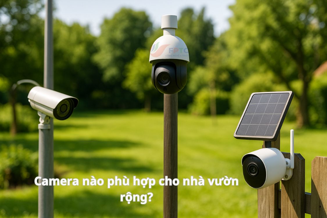 Camera nào phù hợp cho nhà vườn rộng? – Giải pháp giám sát toàn diện