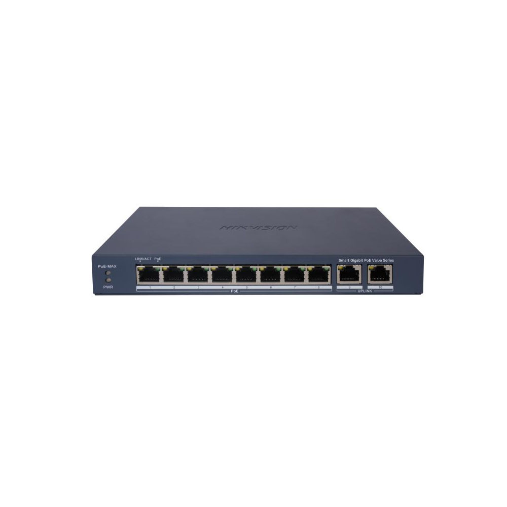 Switch mạng thông minh 8 cổng PoE Gigabit Hikvision DS-3E1510P-EI/M